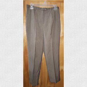 Vintage Sag Harbor Houndstooth Patter Trousers (Size 8)